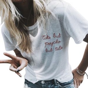 Friend Of Mine cute Embroidered T-Shirt